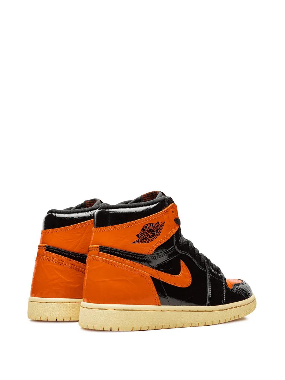 Men's Air Jordan 1 High 'Orange Black’ Shoes