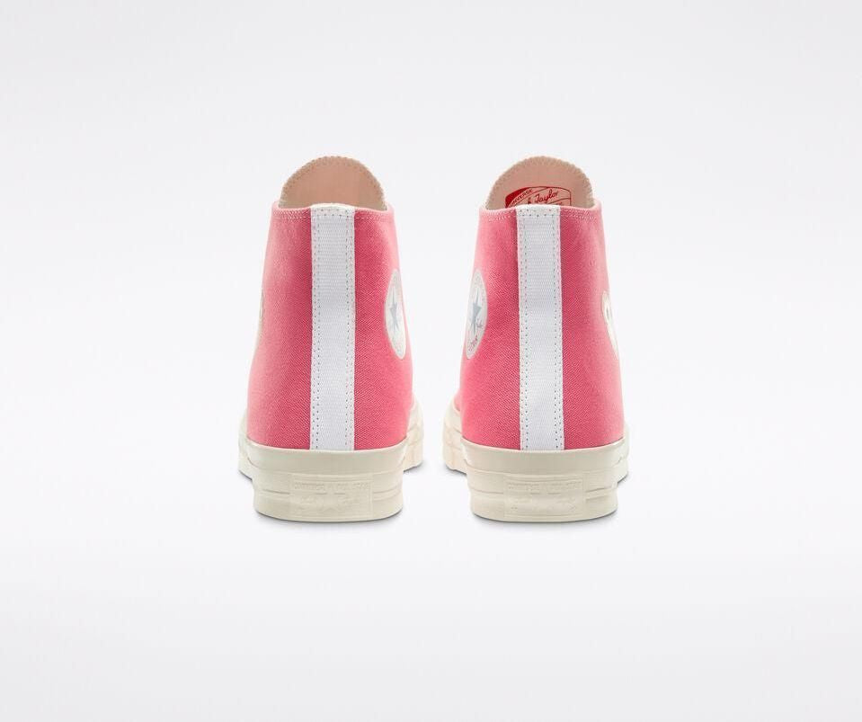 Men's Play Comme Des Garcons X Converse High Top Pink Shoes