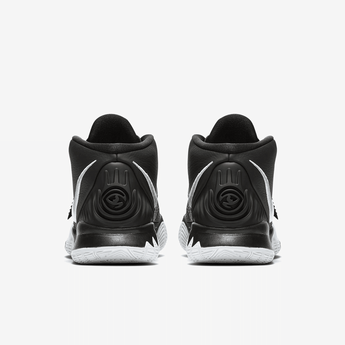Men's Kyrie 6 Jet Black White Shoes