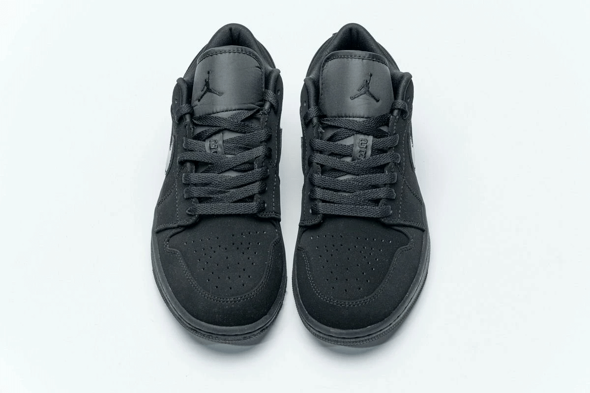 Men's Air Jordan 1 Low Triple Black Shoes