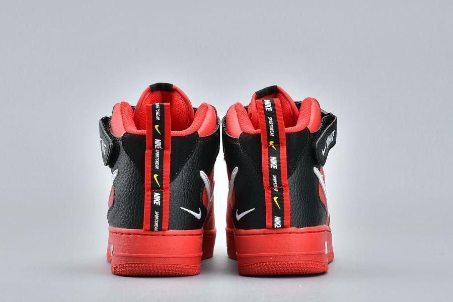Men's Air Force 1 Mid Utility University Red Shoes
