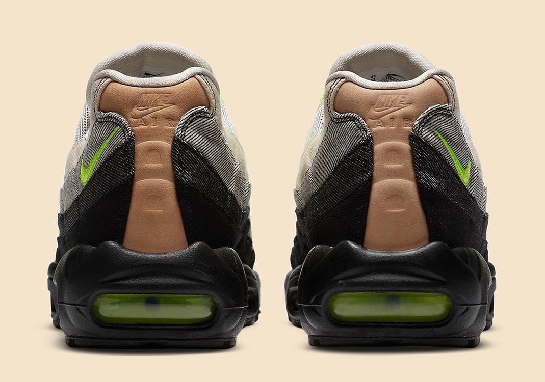 Men's Nike Air Max 95 Black Summit White-Volt Shoes