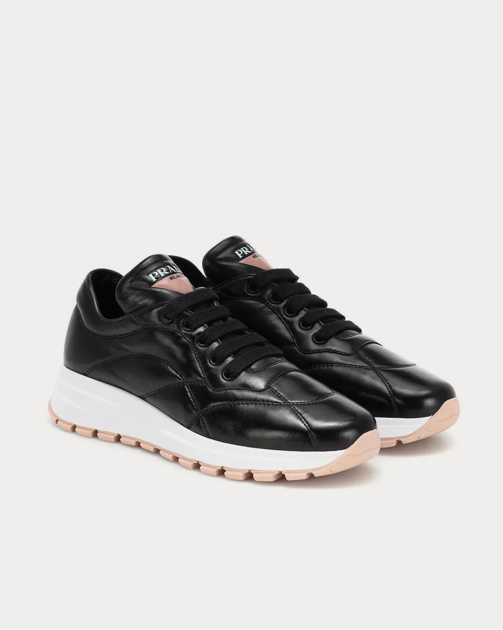 Men's Prada Prax 01 Re-Nylon 'Leather Black' Sneakers