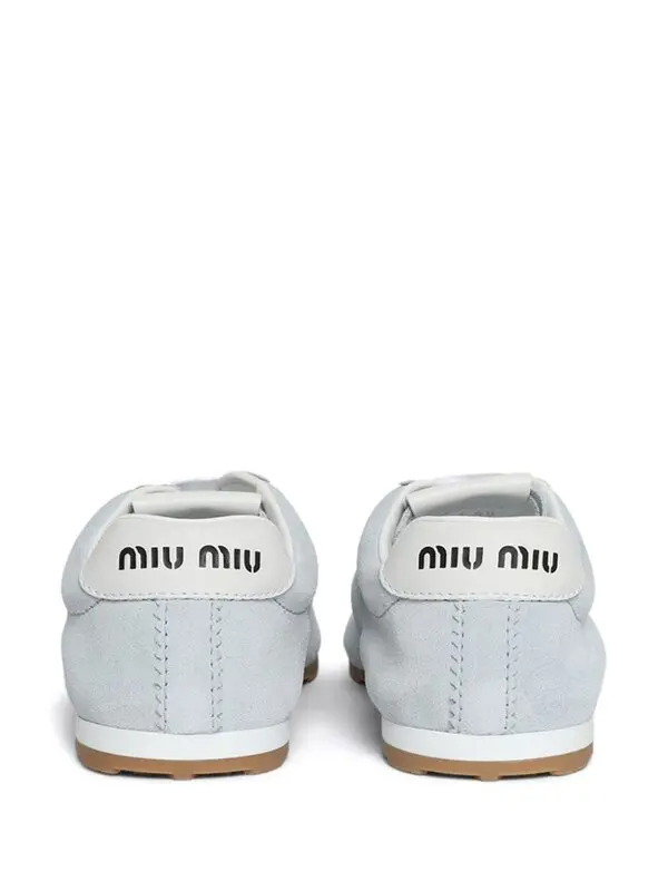 Men's Miu Miu Low Top Blue Sneaker