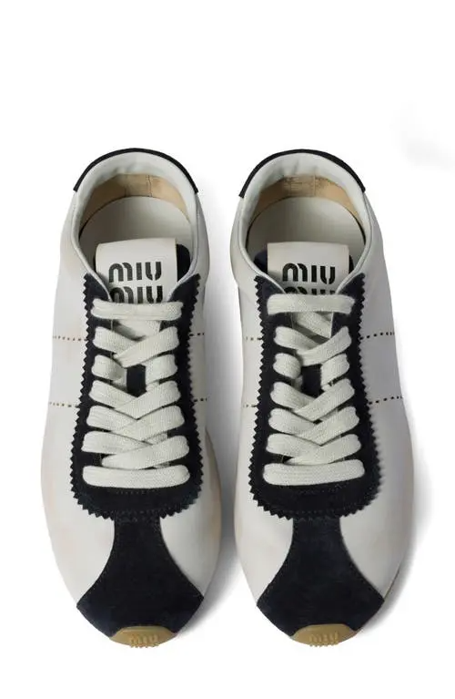 Men's Miu Miu Low Top White Sneaker