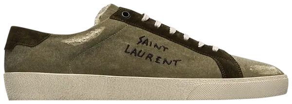 Men's Saint Laurent Court Classic SL06 Khaki Sneakers