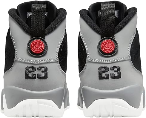 Men's Nike Air Jordan 9 Retro Grey Black Shoes