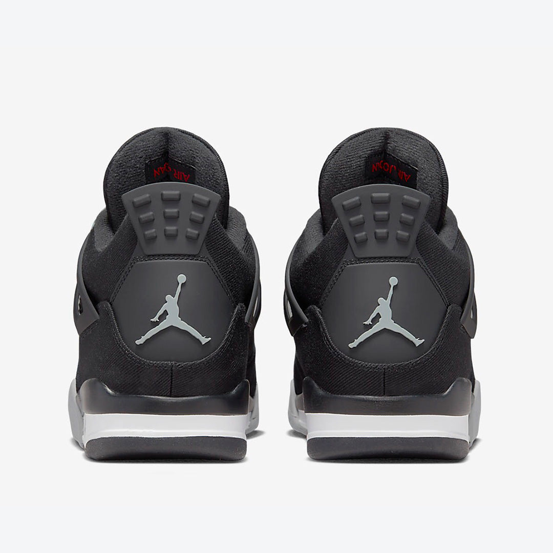 Men's Air Jordan 4 'Black and Light Steel' Shoes