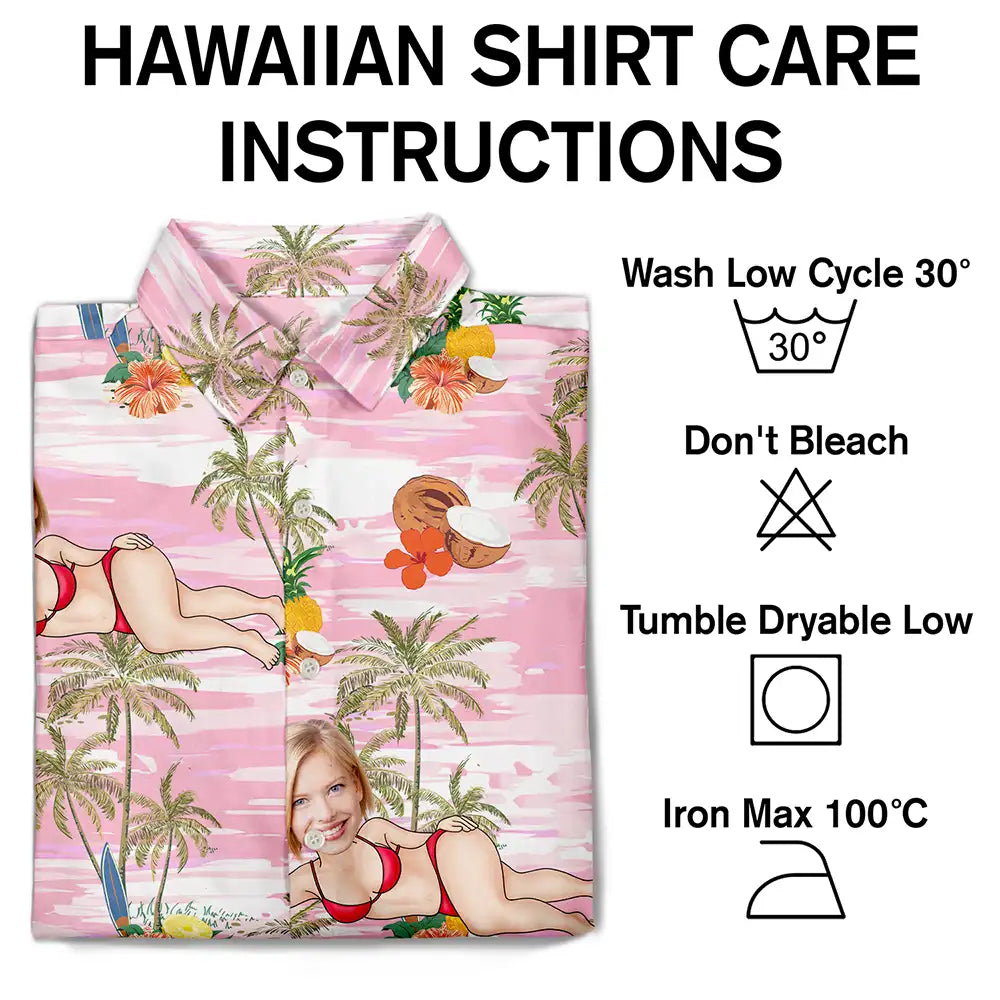Custom Photo Tropical Sexy Pose - Personalized Hawaiian Shirt