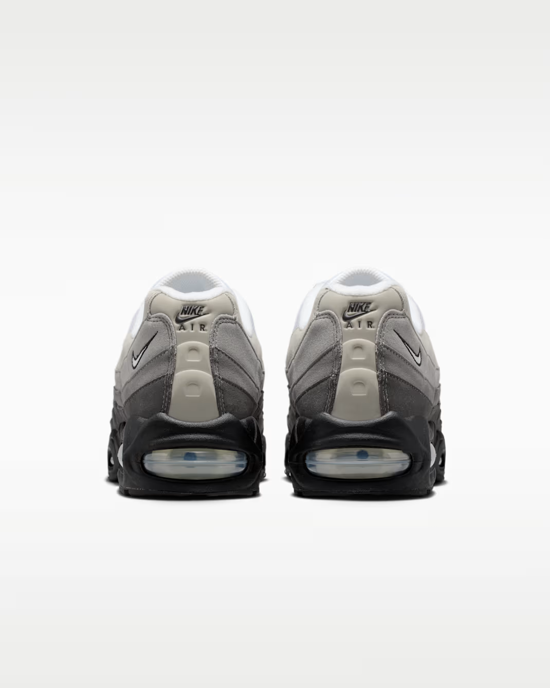 Men's Nike Air Max 95 Black Metallic Silver Shoes