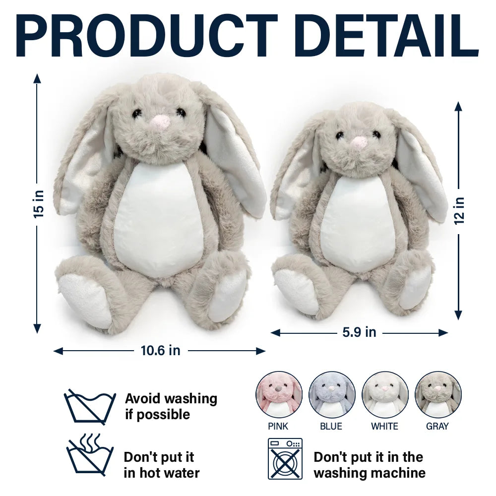 I Am Kind I Am Smart - Personalized Soft Toy Bunny