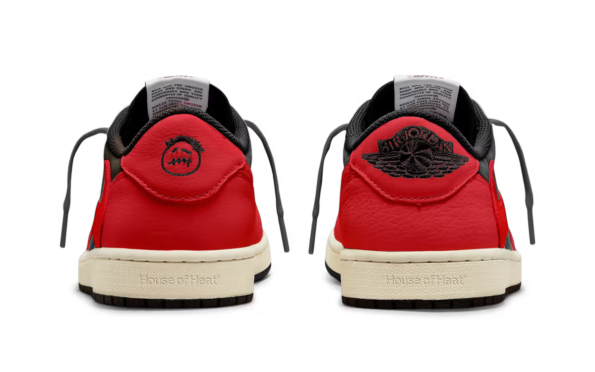 Men's Travis Scott x Air Jordan 1 Retro Low ‘Bred' Shoes