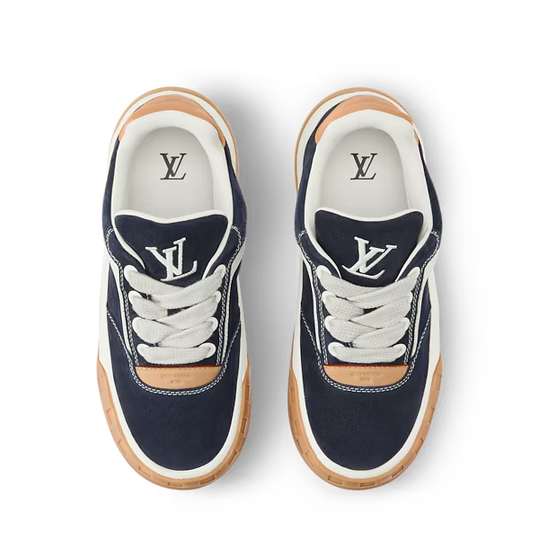 Men's Louis Vuitton Tilted Marine Blue Sneakers