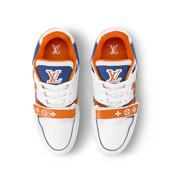 Men's Louis Vuitton Trainer Orange Sneakers