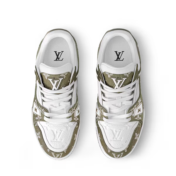 Men's Louis Vuitton Trainer Khaki Sneakers