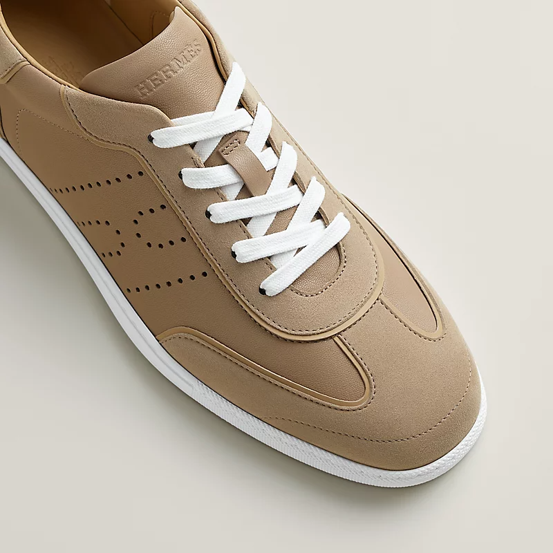 Men's Hermès Match Beige Sable Sneakers