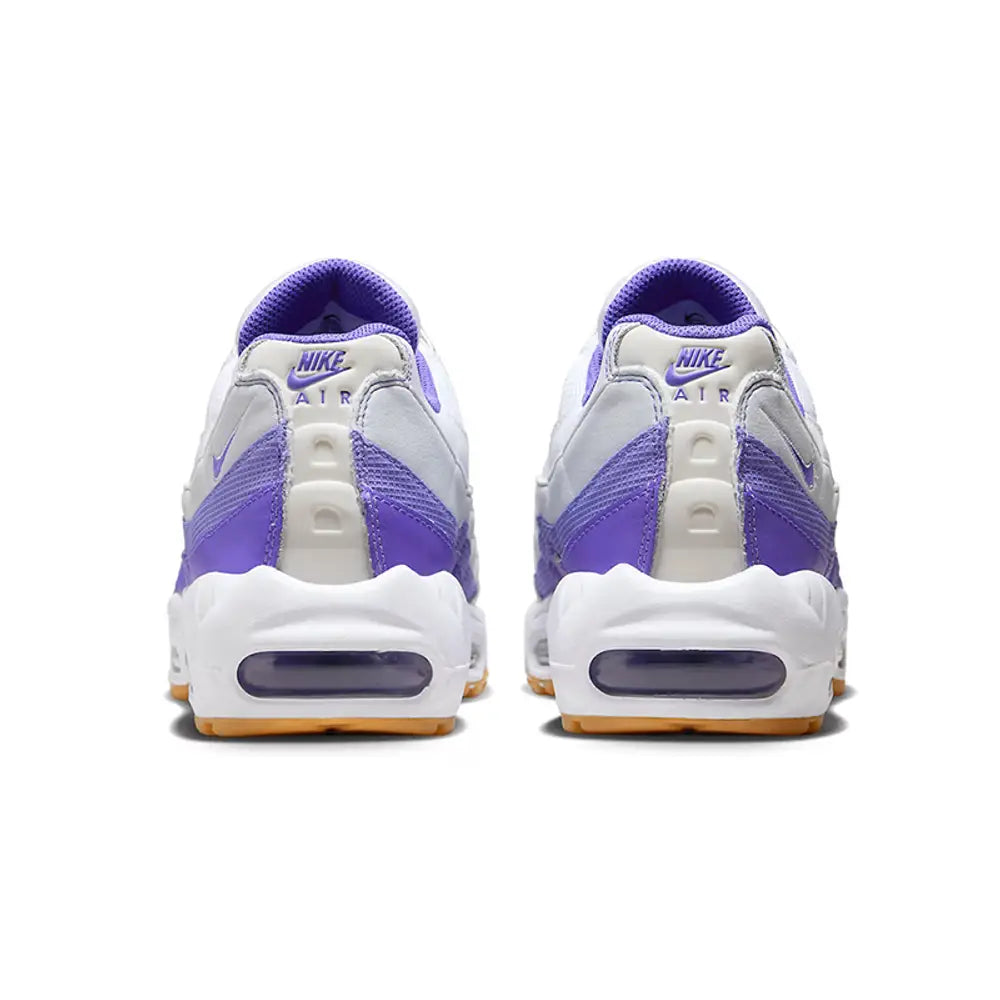 Men's Nike Air Max 95 White Purple Gum Shoes