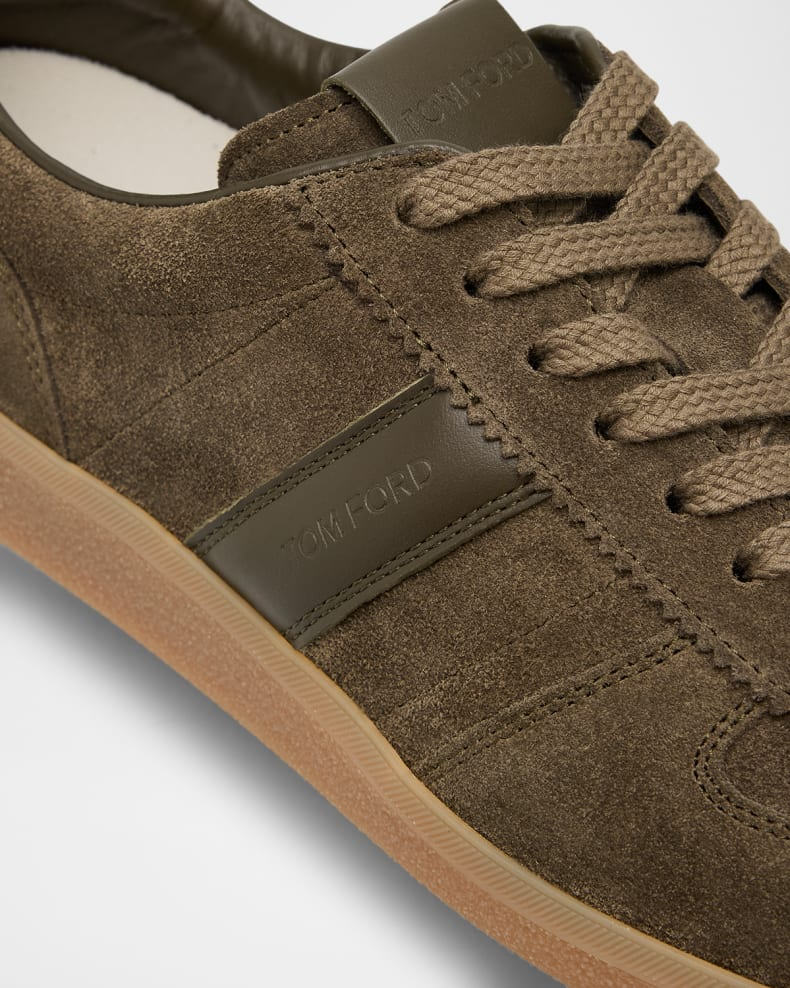 Men's Tom Ford Archer Suede Olive Sneakers