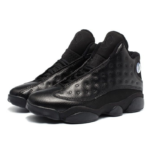 Men's Nike Air Jordan 13 Retro Triple Black Shoes
