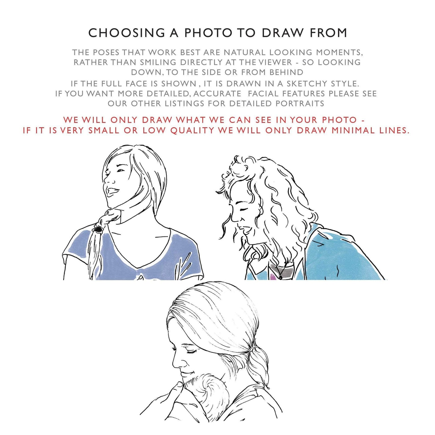 Monochrome Couples Personalised Line Drawing - Custom Portrait Art