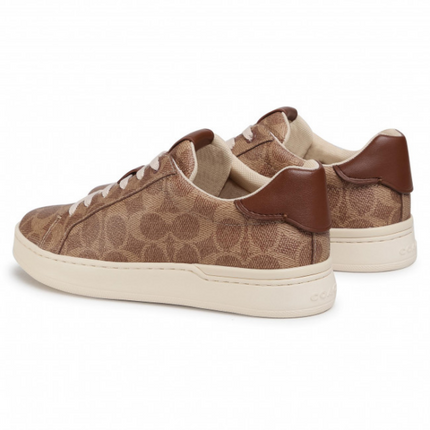 Men's Coach Clip Low-Top Skateboard Saddle Sneakers