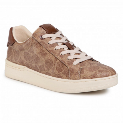 Men's Coach Clip Low-Top Skateboard Saddle Sneakers