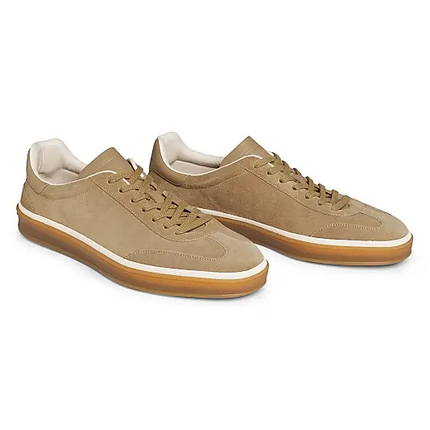 Men's Loro Piana Tennis Walk  Light Wood Smoke Sneakers