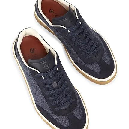 Men's Loro Piana Tennis Walk Warm Gray Sneakers