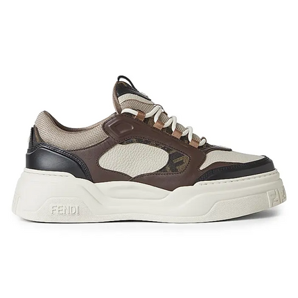 Men's Fendi Roma Match Nero Beige Sneakers