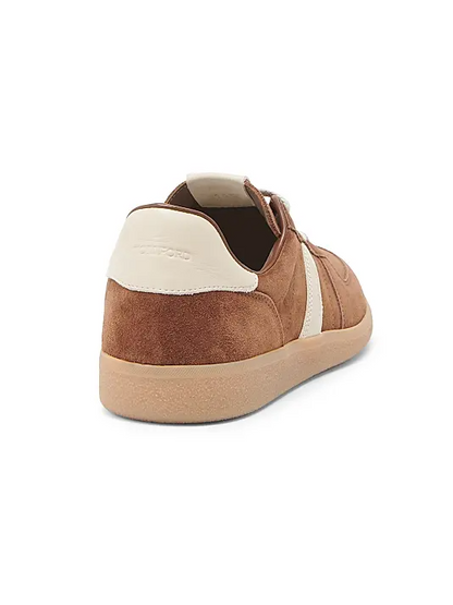 Men's Tom Ford  Archer Suede Tobacco Amber Sneakers