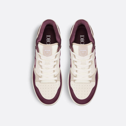 Men's Dior B57 Low-Top Burgundy Cream Sneakers