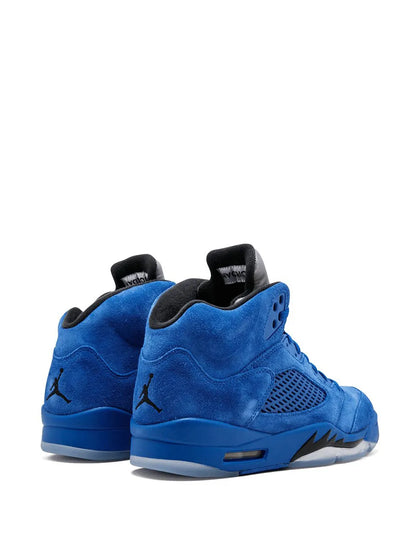 Men's Nike Air Jordan 5 Retro Blue Suede Shoes