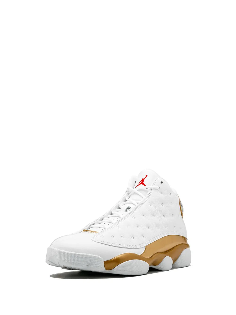 Men's Nike Air Jordan 13 Retro White Gold Shoes