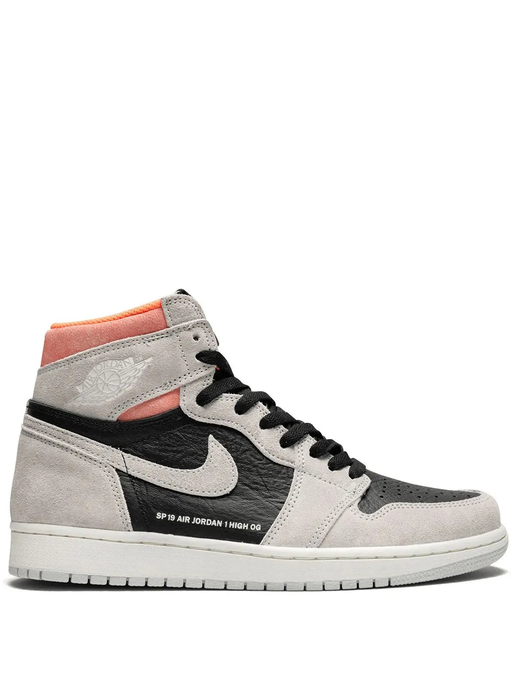 Men's Air Jordan 1 High 'Neutral Grey Hyper Crimson’ Shoes