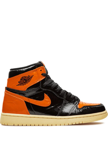 Men's Air Jordan 1 High 'Orange Black’ Shoes