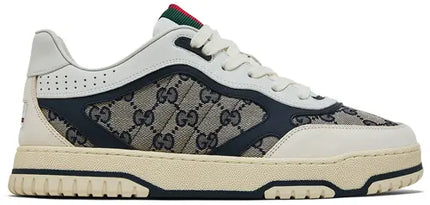 Men's Gucci Re-Web GG Canvas - Beige Ivory Blue Sneakers