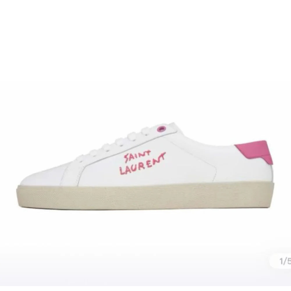 Men's Saint Laurent Court Classic SL06 Pink Sneakers