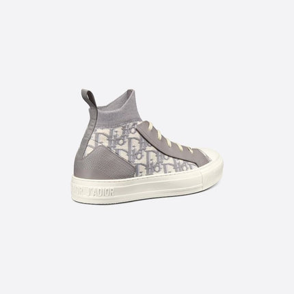 Men's Dior Walk’n’Dior Platform Gray Oblique Sneakers