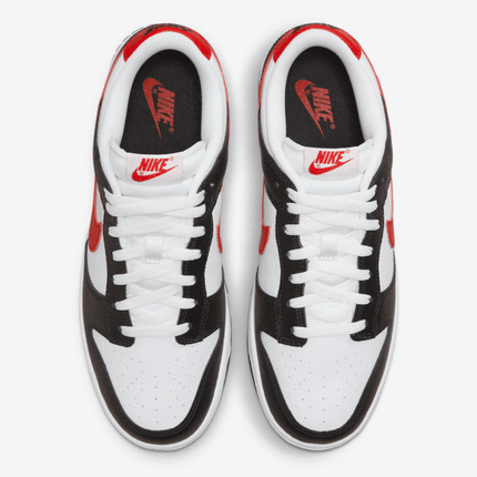 Men's Dunk Low Black White Red Shoes