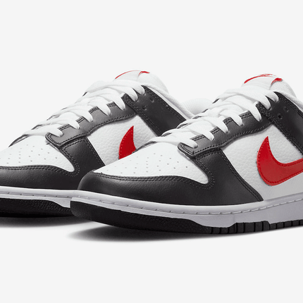 Men's Dunk Low Black White Red Shoes