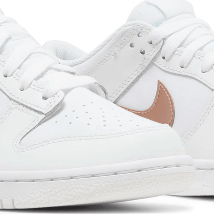 Men's Dunk Low GS White Metallic Red Bronze Shoes