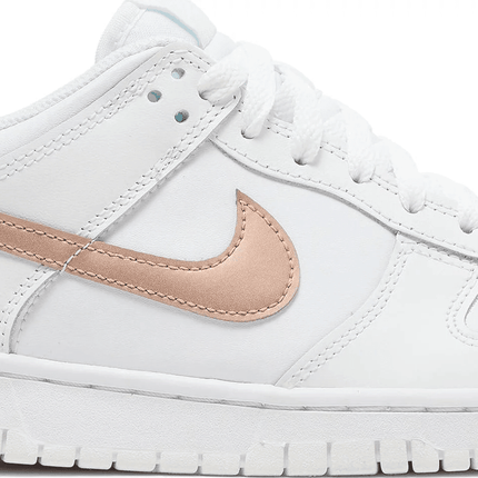 Men's Dunk Low GS White Metallic Red Bronze Shoes