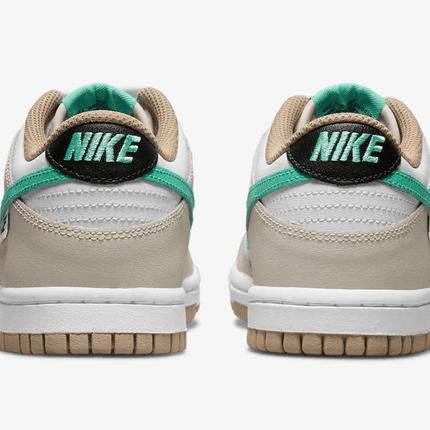Men's Dunk Low Split Seam White Tan Mint Shoes
