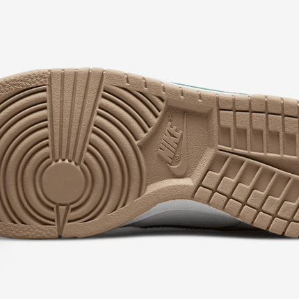 Men's Dunk Low Split Seam White Tan Mint Shoes
