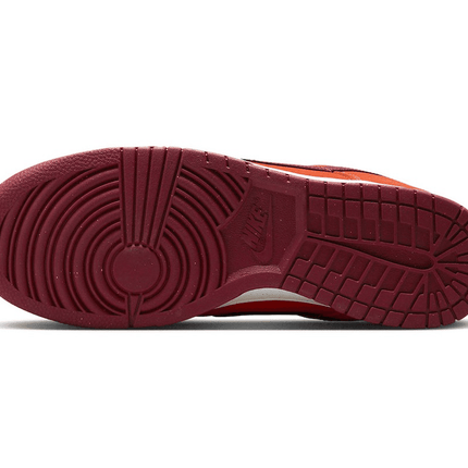 Men's SB Dunk Low Orange Suede Shoes