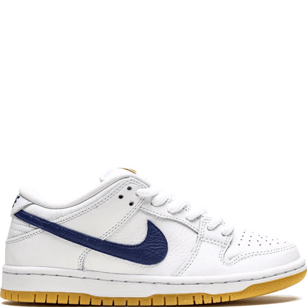 Men's SB Dunk Low Pro ISO Orange Label White Navy Shoes