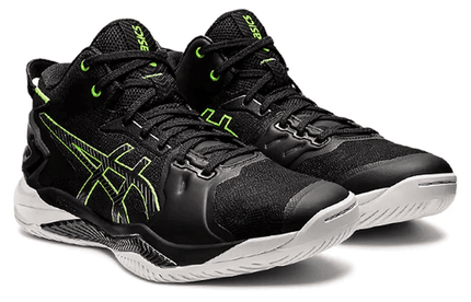 Men's Asics Gel Burst 26 Black Green Gecko Shoes