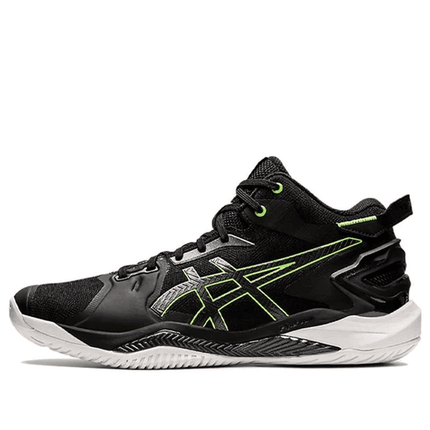 Men's Asics Gel Burst 26 Black Green Gecko Shoes