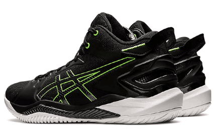 Men's Asics Gel Burst 26 Black Green Gecko Shoes