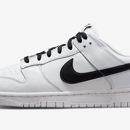 Men's SB Dunk Low White Black Shoes